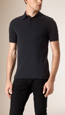 Silk Cotton Polo Shirt