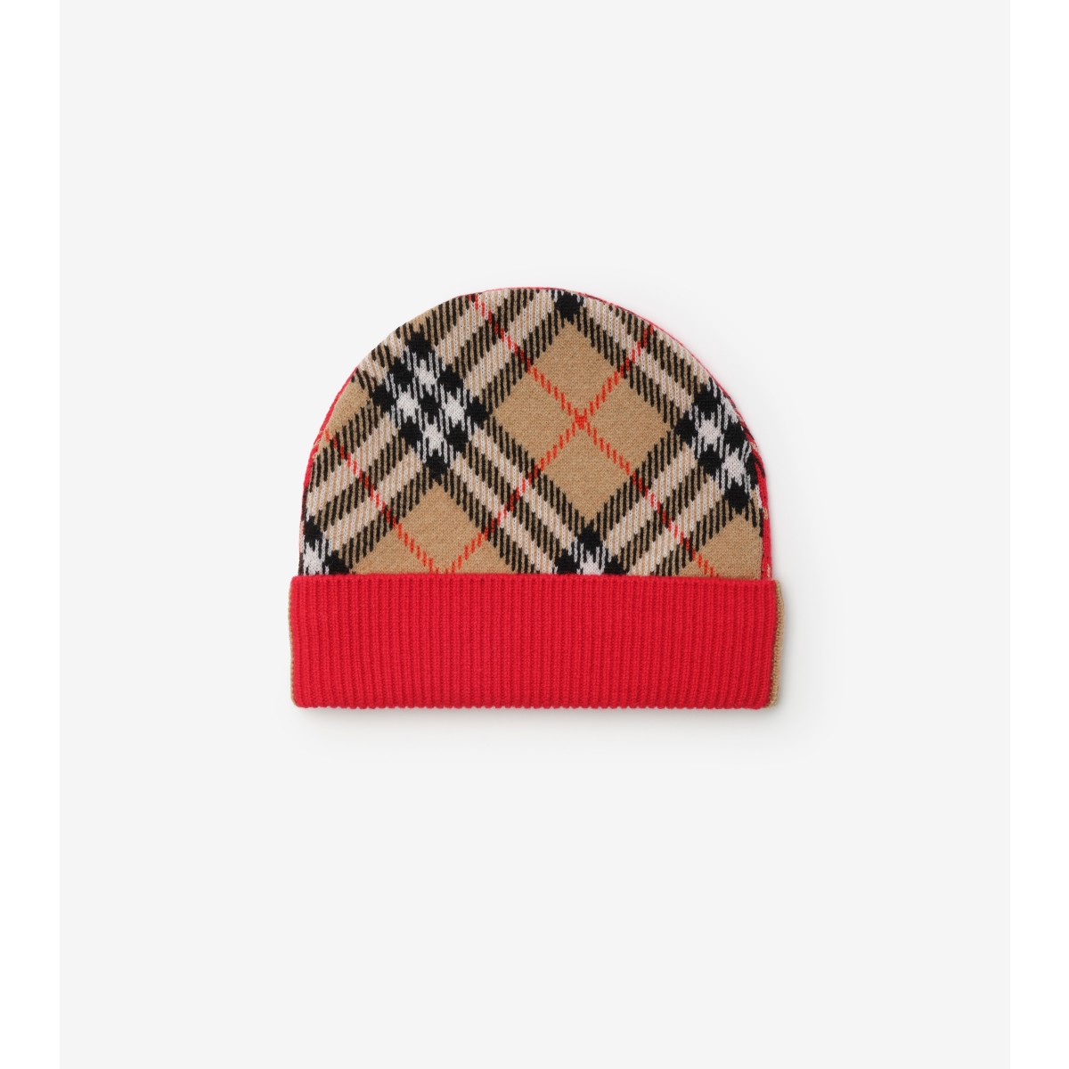  Check Wool Beanie