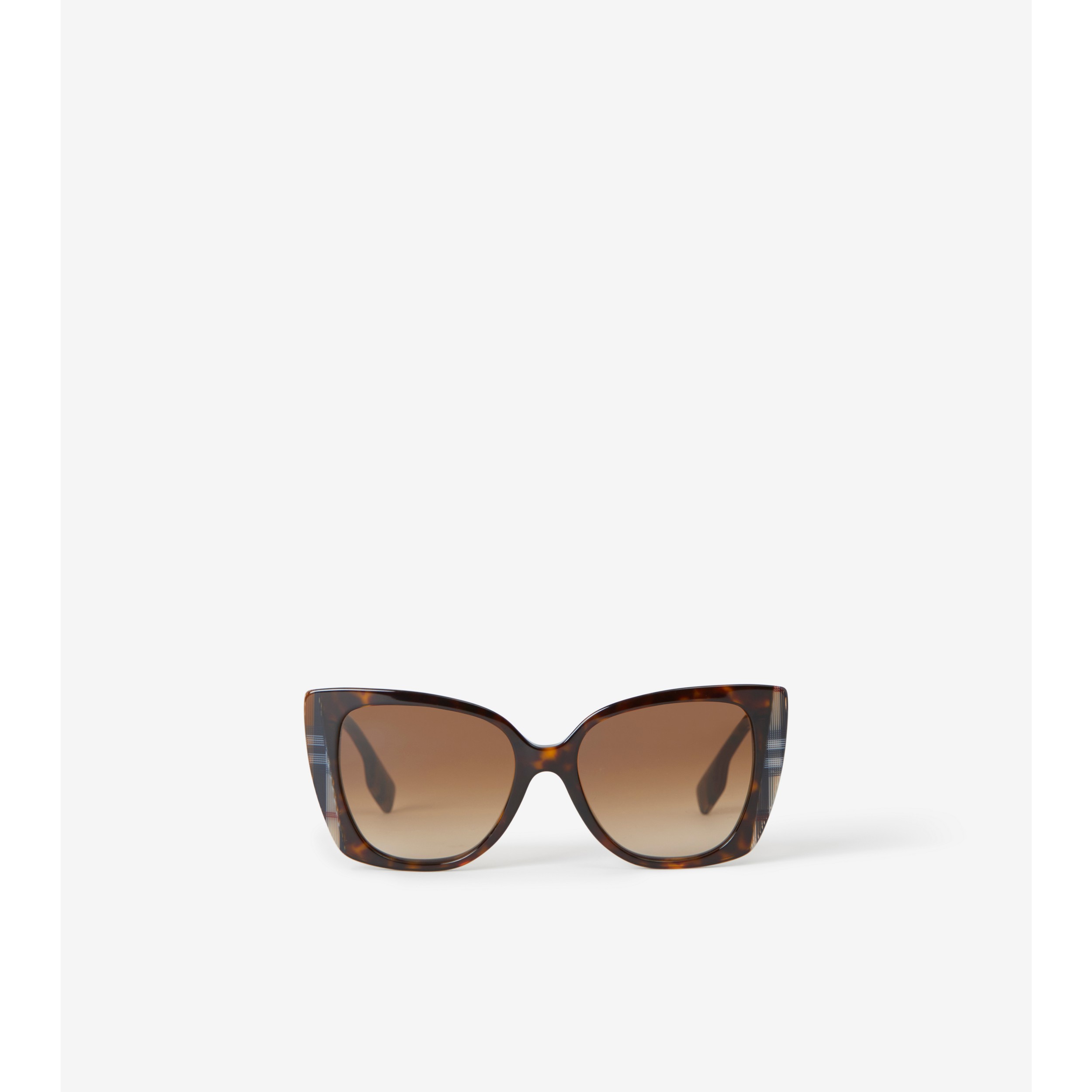 Check Oversized Cat-eye Frame Sunglasses in Tortoiseshell - Women |  Burberry® Official