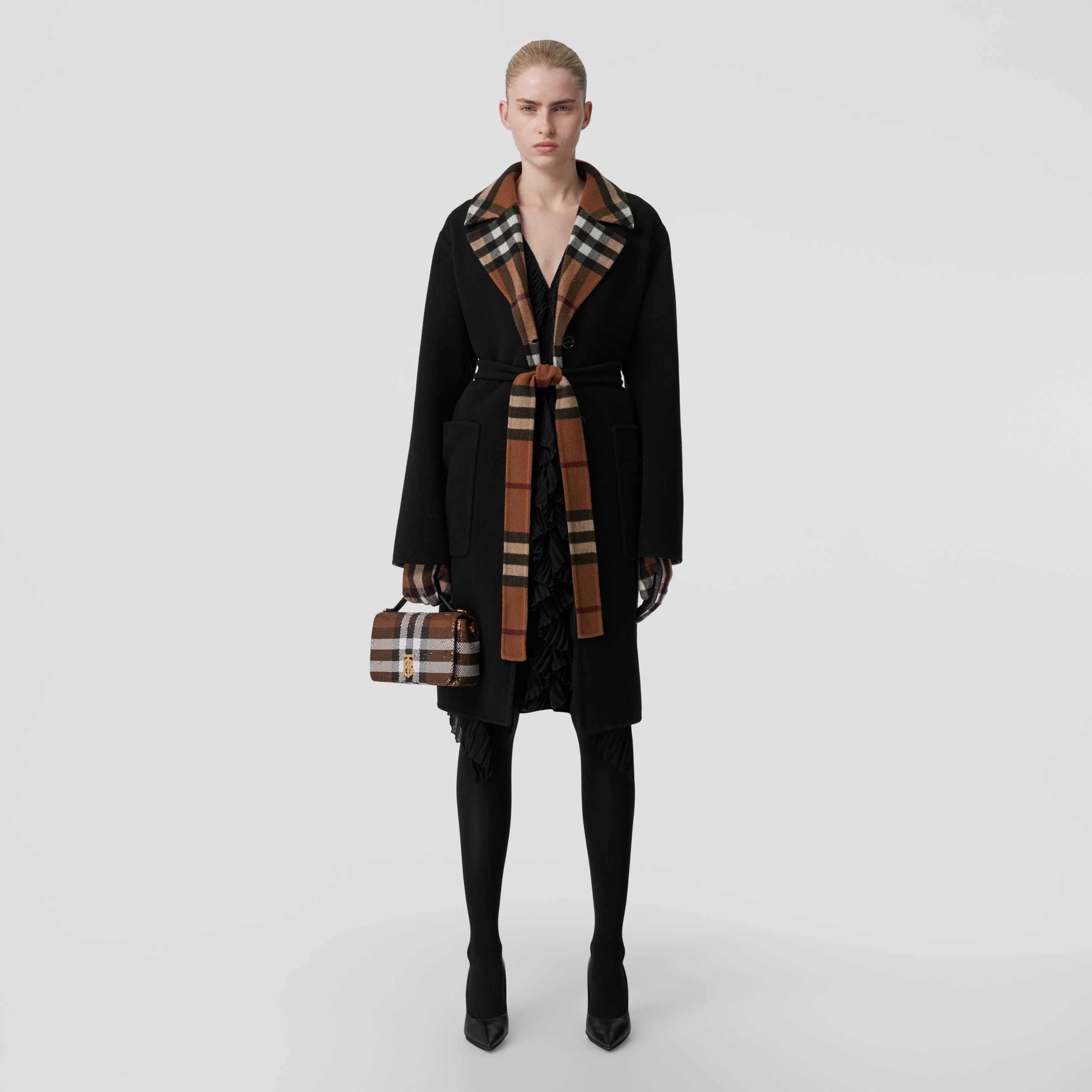 Wool Coat in Birch Brown - | Burberry® Official