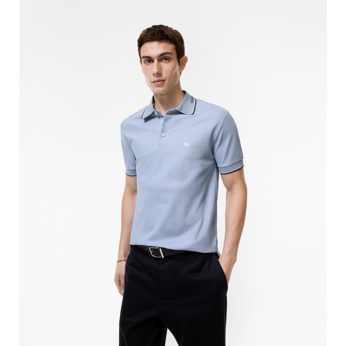  Embroidered Logo Collar Polo Shirt