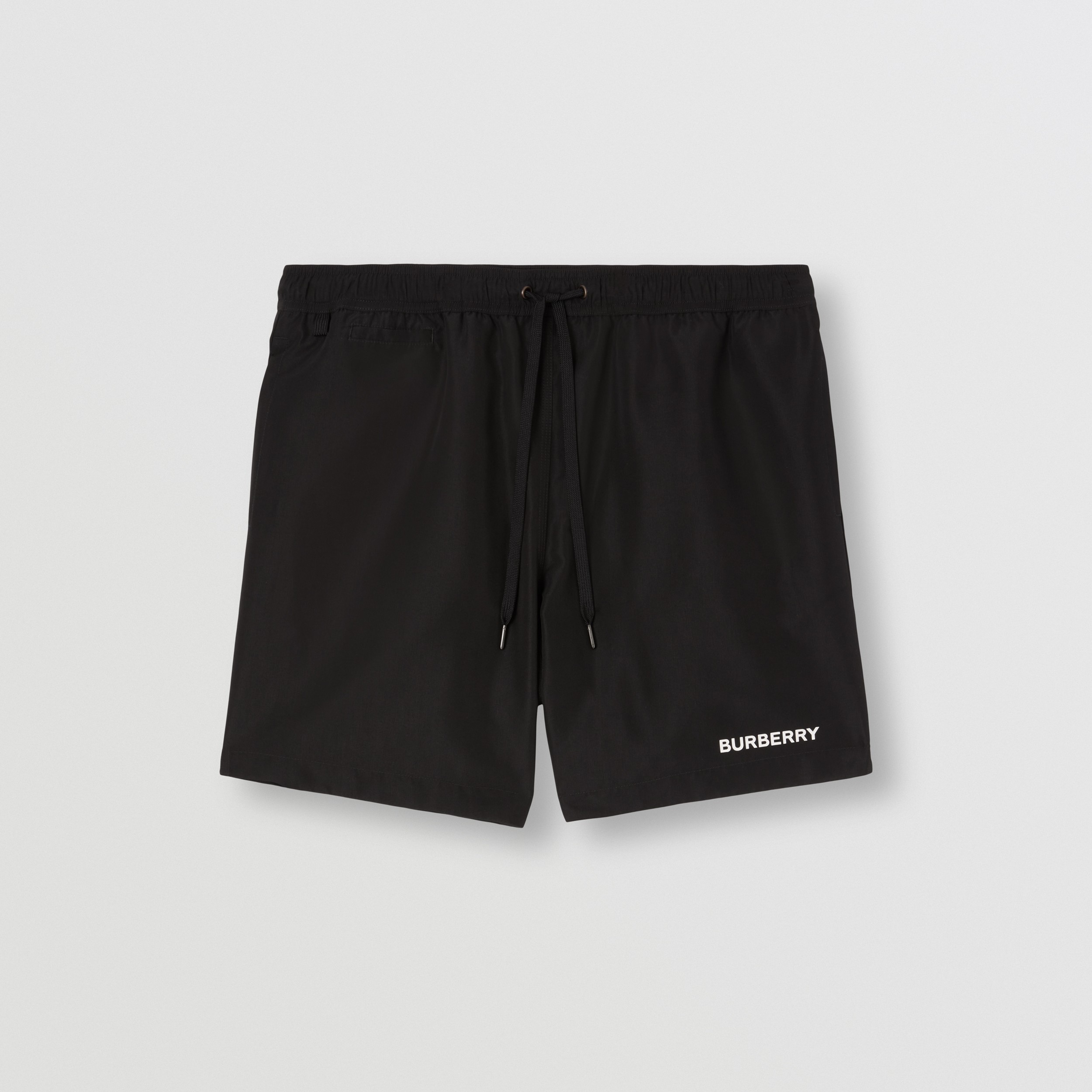 Logo Detail Swim Shorts in Black - Men | Burberry® Official - 1