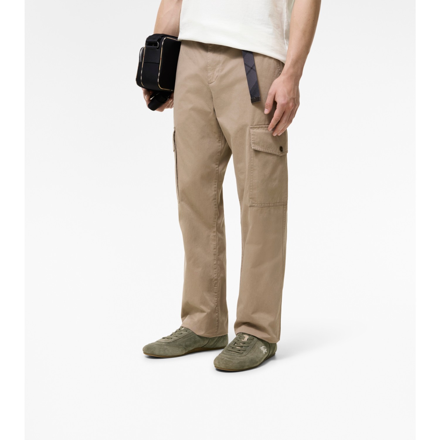 Cotton Twill Cargo Trousers