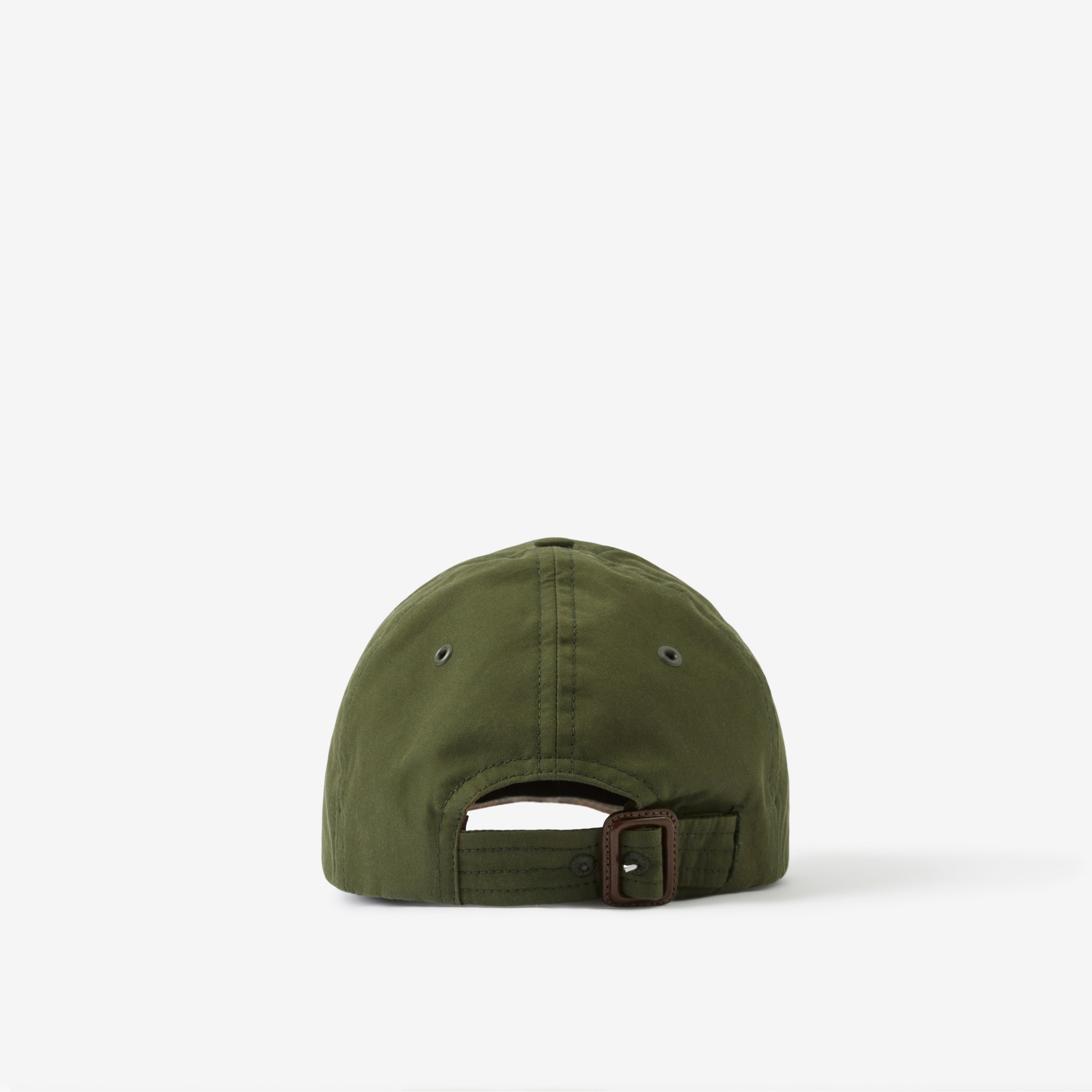 Gorra en algodón de gabardina tropical con monograma (Verde Militar) | Burberry® oficial - 3