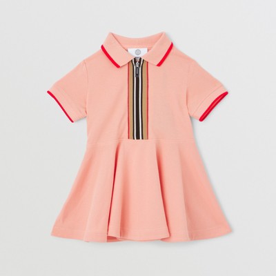 pink polo shirt dress