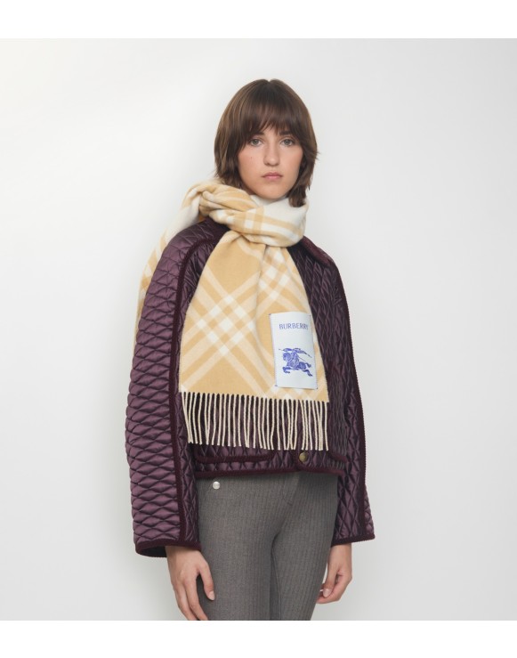 Check Cashmere Scarf