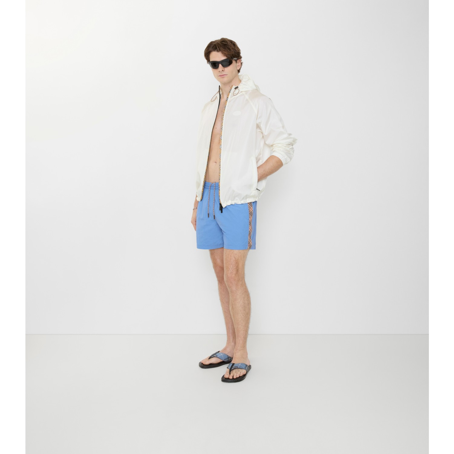 Check Trim Swim Shorts