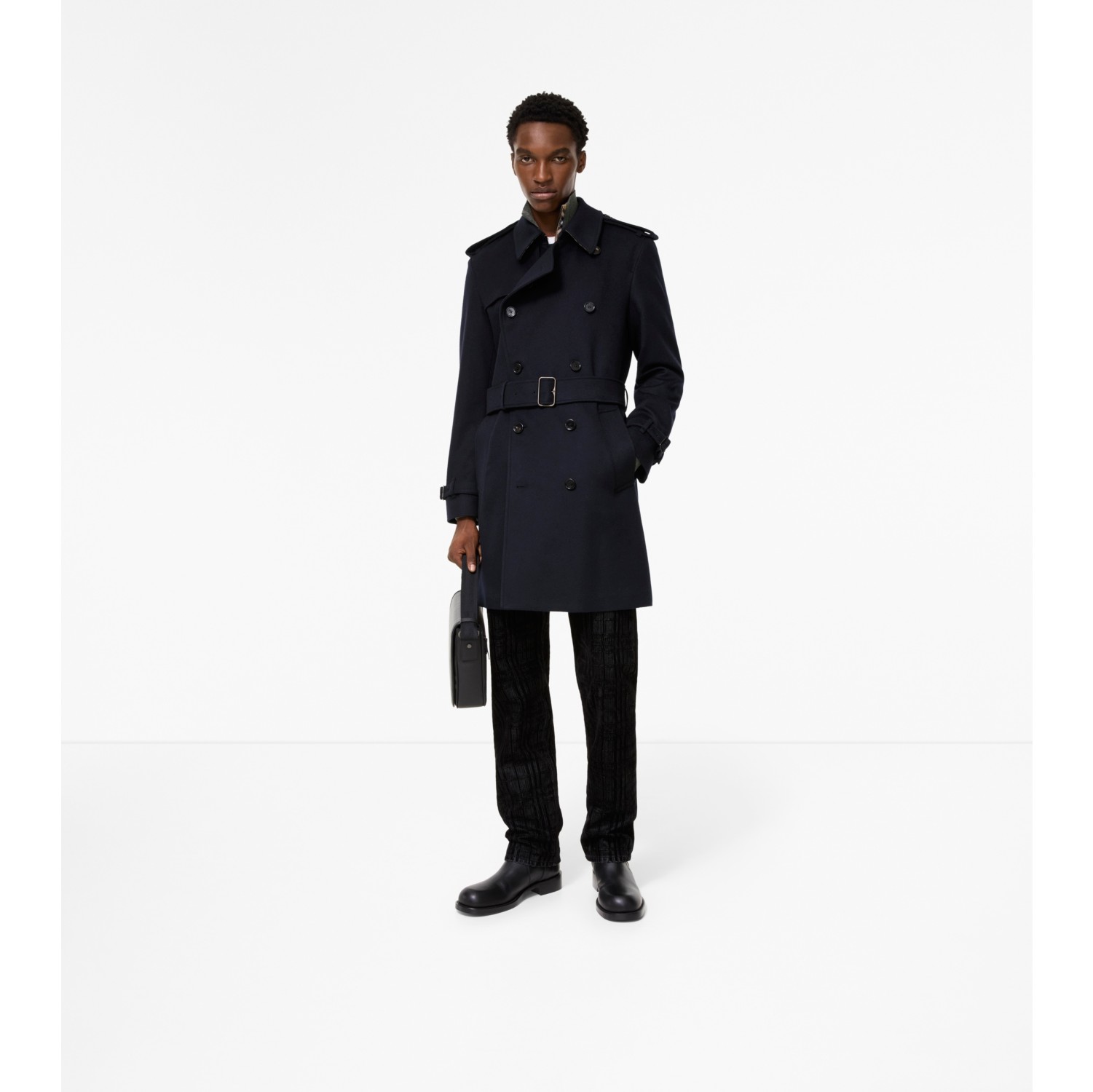 Mid-length Cashmere Hastings Trench Coat