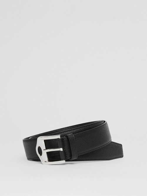 BURBERRY CUT-OUT DETAIL LEATHER BELT