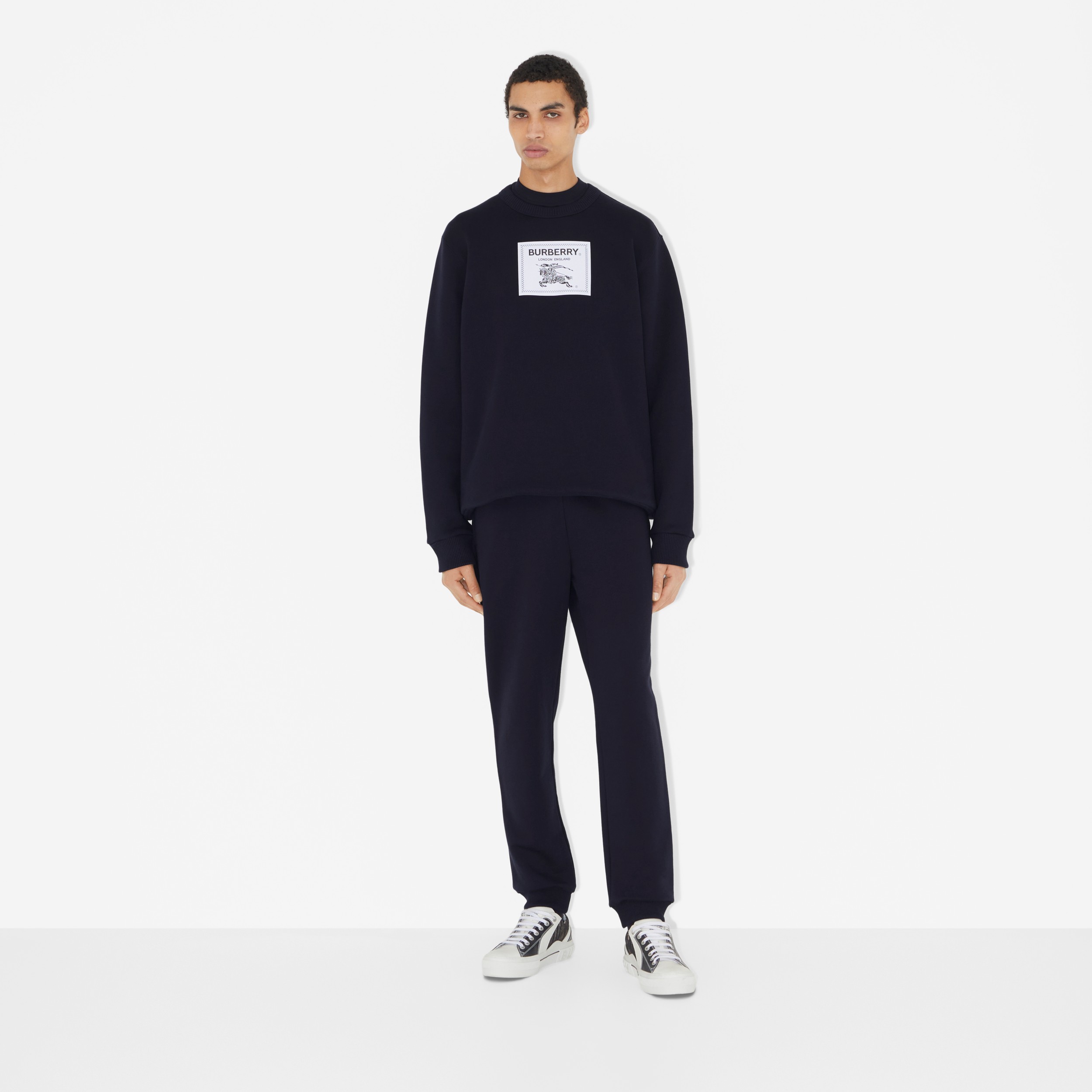 Prorsum Label Cotton Jogging Pants in Smoked Navy - Men | Burberry® Official - 2