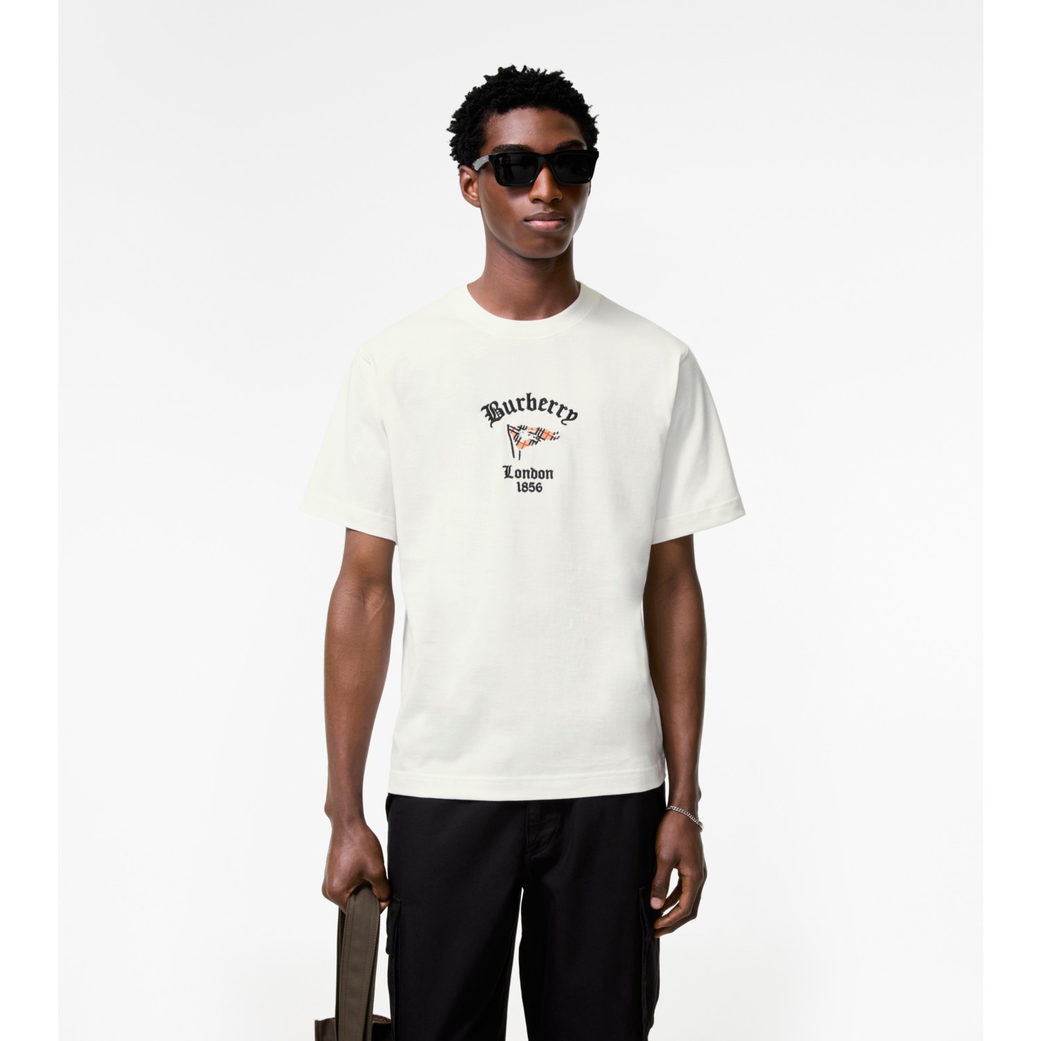 T-shirt en coton Check Flag