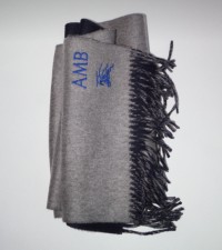 Burberry Grey Personalised Scarf