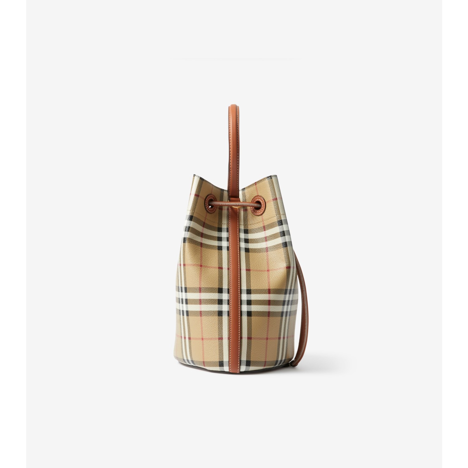 Mini TB Bucket Bag in Archive Beige/briar Brown - Women | Burberry® Official