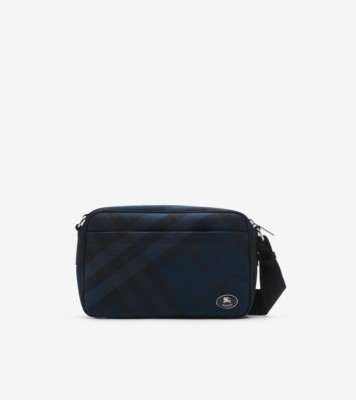 Slim Grid Crossbody Bag​ in Navy - Men | Burberry® Official