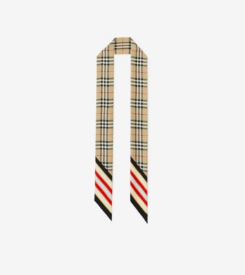 Burberry skinny hot sale cashmere scarf