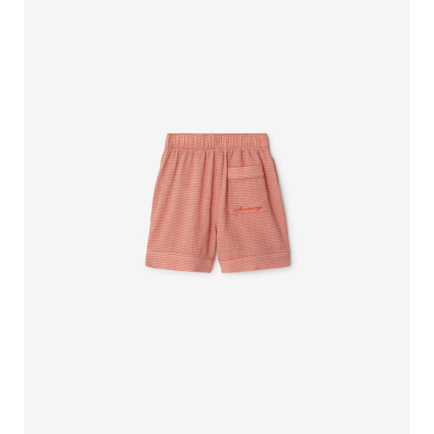 Gingham Cotton Shorts