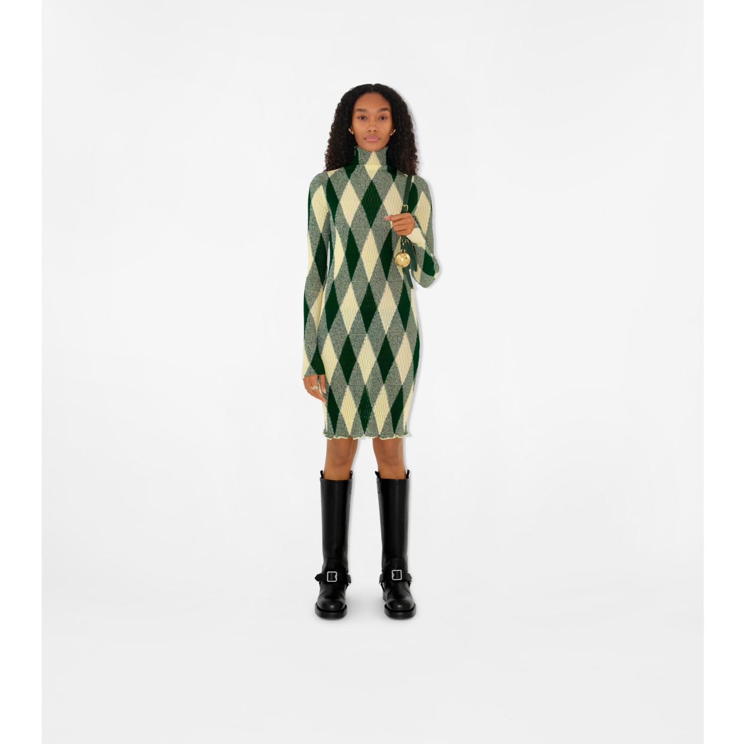 Burberry green outlet dress