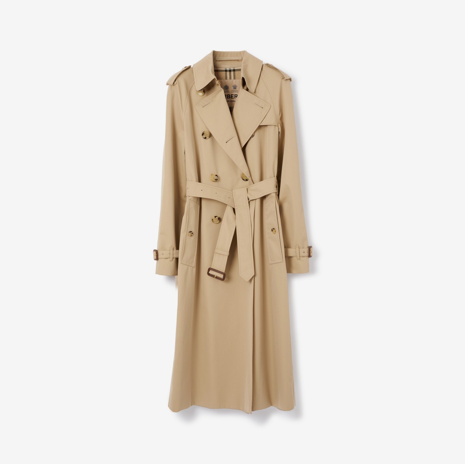 Waterloo - Trench coat Heritage longo (Mel) - Mulheres | Burberry® oficial