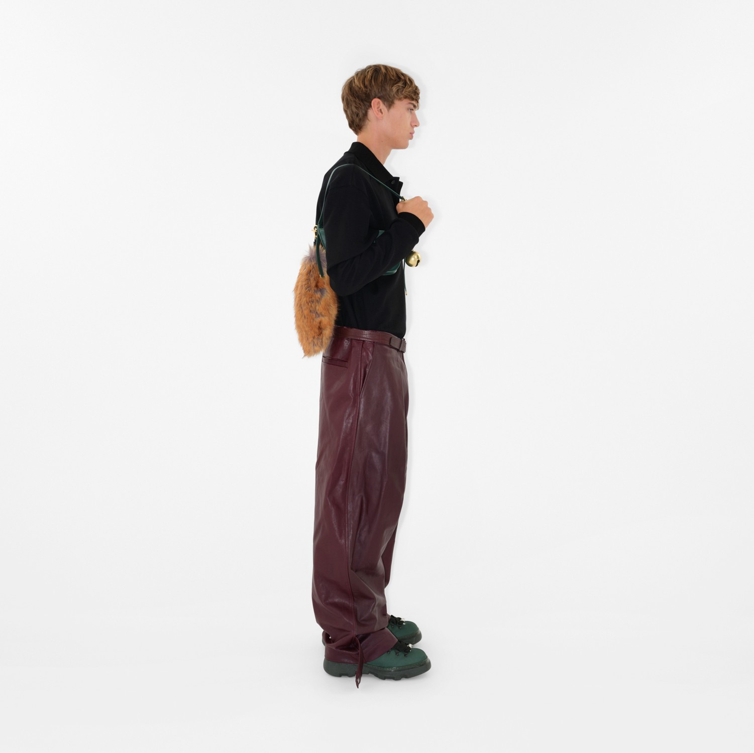 Polo à manches longues en coton (Noir) - Homme | Site officiel Burberry®