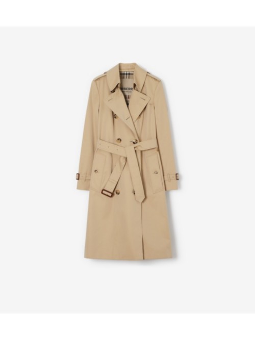 Burberry Long Chelsea Heritage Trench Coat In Honey