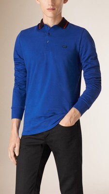 Contrast Tipping Cotton Piqué Polo Shirt
