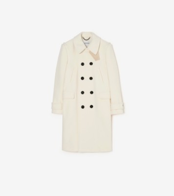 新品同様✨　Burberry London ピーコート　XL アンゴラ　ウール ウールブレンド ピーコート (アイボリーホワイト) - メンズ | Burberry