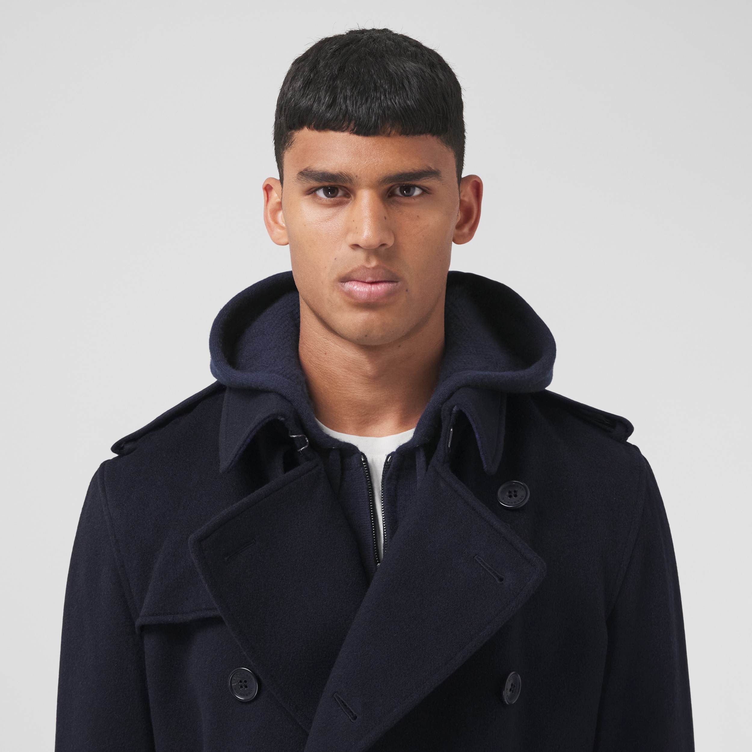 カシミア トレンチコート ネイビー メンズ Burberry 公式サイト