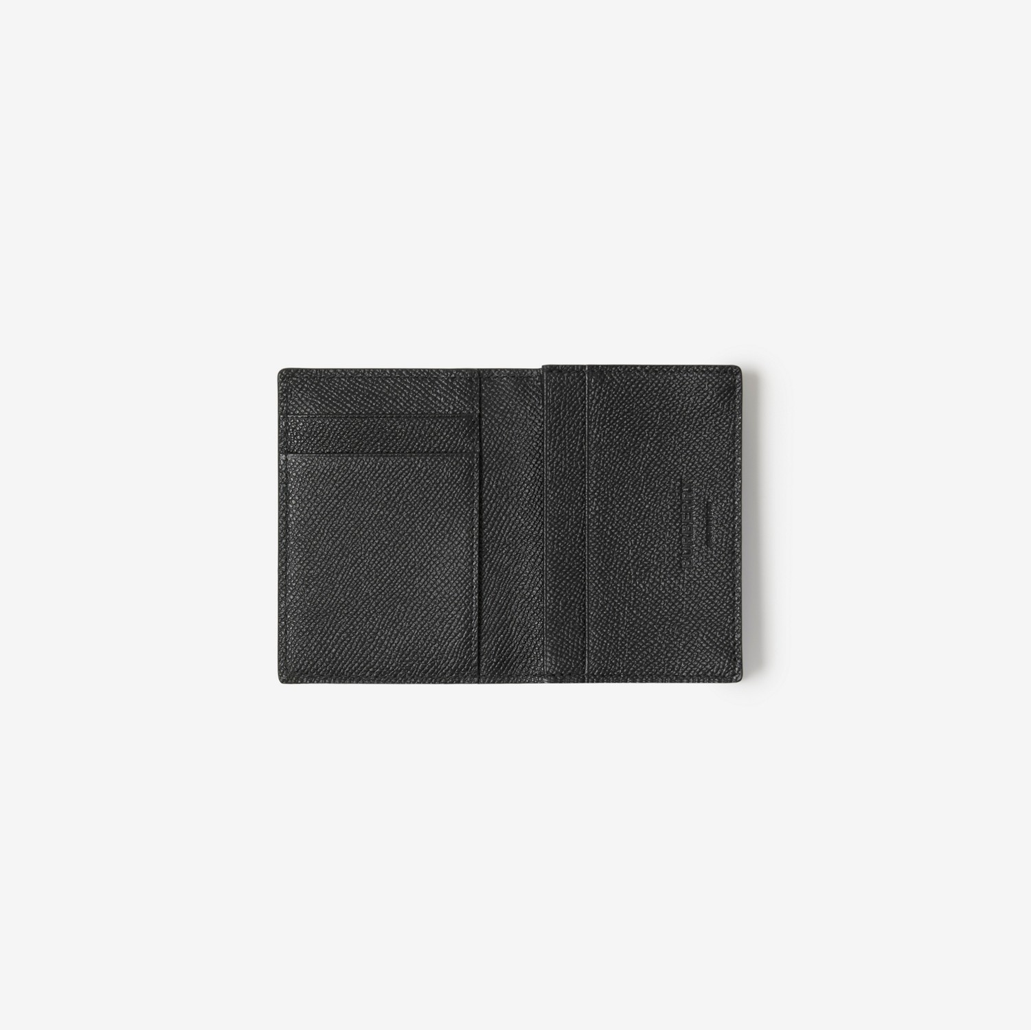 皮革 TB 折叠式卡片夹 (黑色) - 男士 | Burberry® 博柏利官网