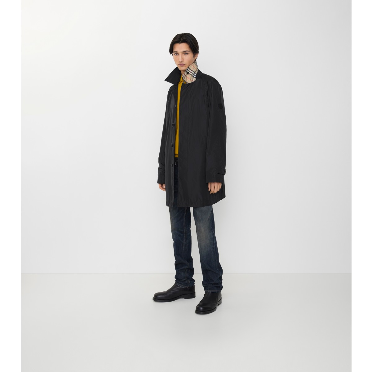  Check Nylon Ridgewood Car Coat​