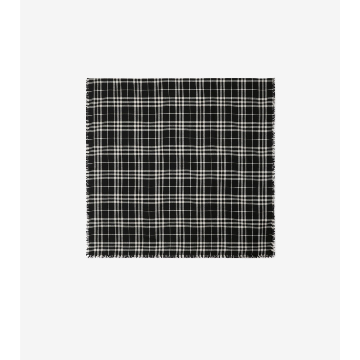 Sciarpa in cashmere e seta Check