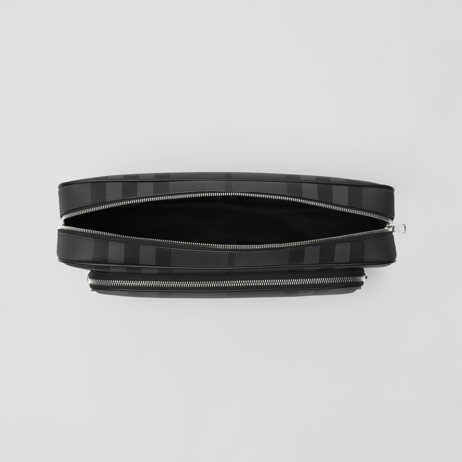 London Check Messenger Bag in Charcoal/black Men Burberry United States