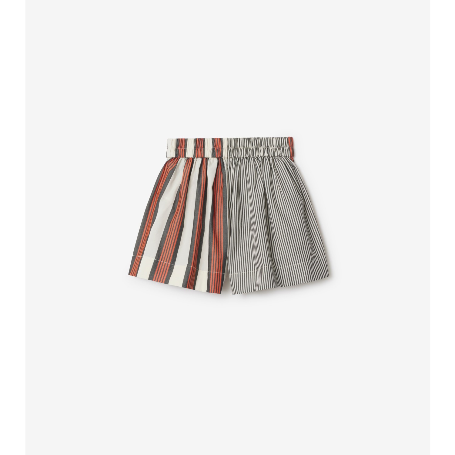 Striped Cotton Shorts