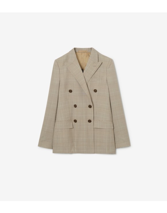 Veste tailleur en laine Check