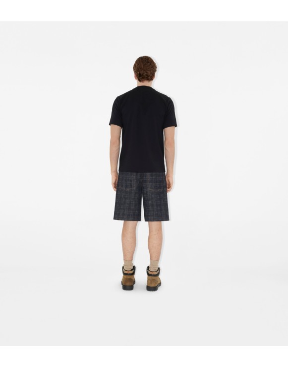 T-shirt in cotone con Knight Stamp