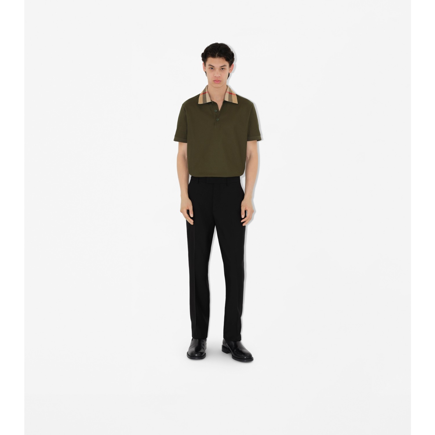 Burberry slim fit polo best sale