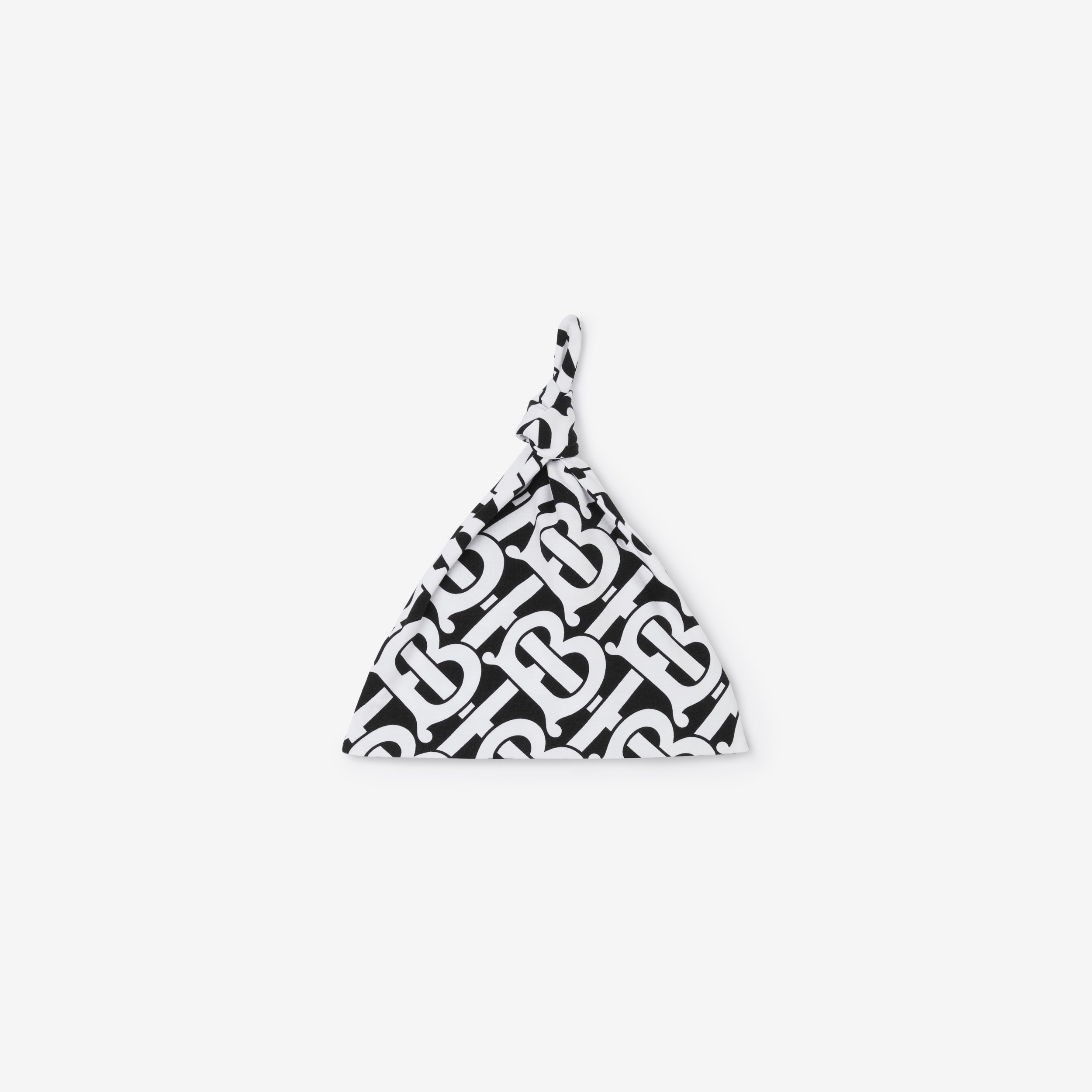 Monogram Print Twopiece Baby Gift Set in White/black Children