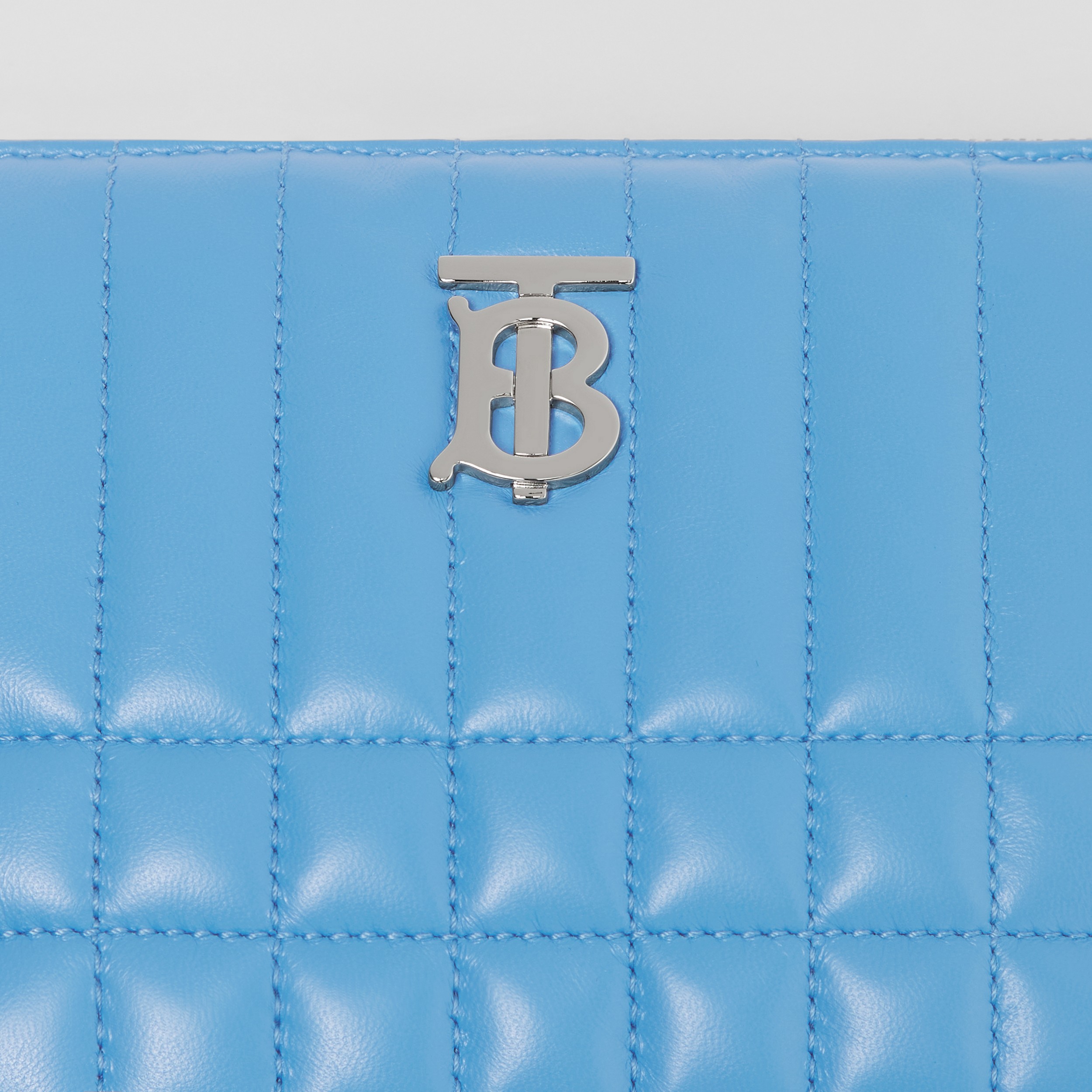Quilted Lambskin Lola Twin Pouch in Bright Sky Blue - Women | Burberry® Official - 2