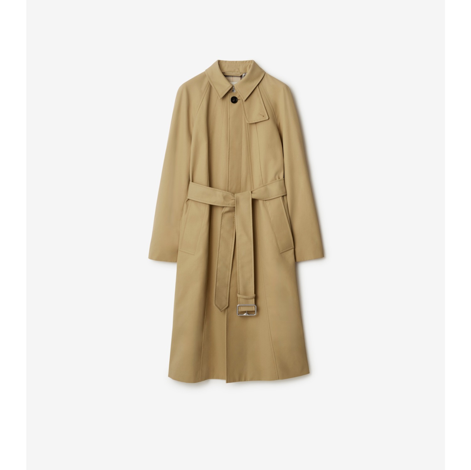 Long Cotton Twill Car Coat