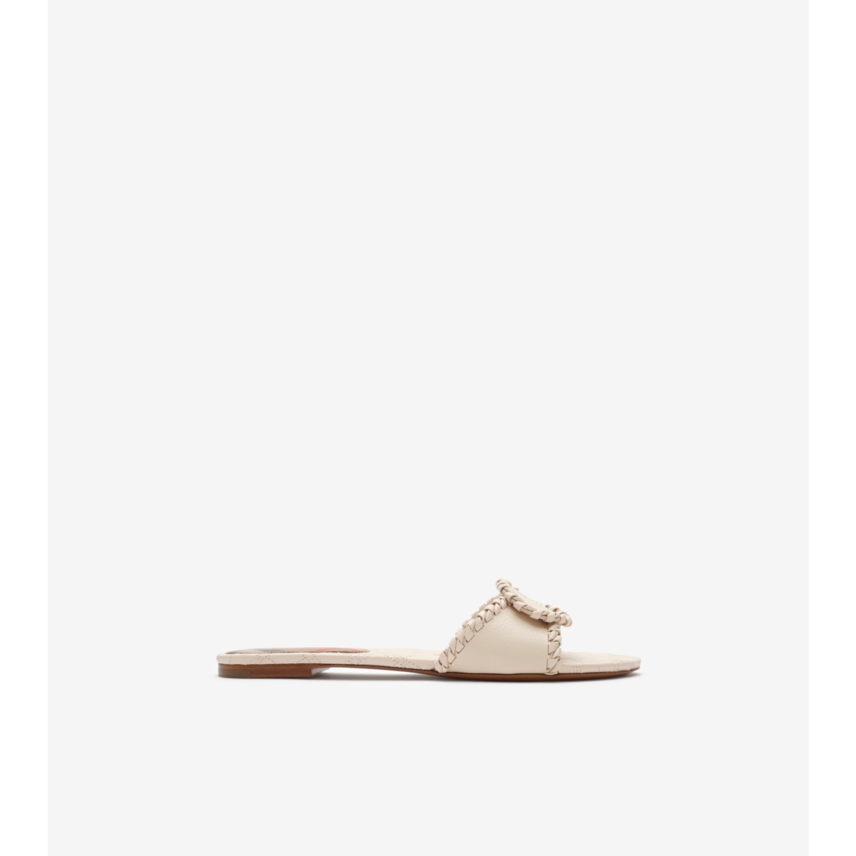  Check Leather Knight Stamp Slides