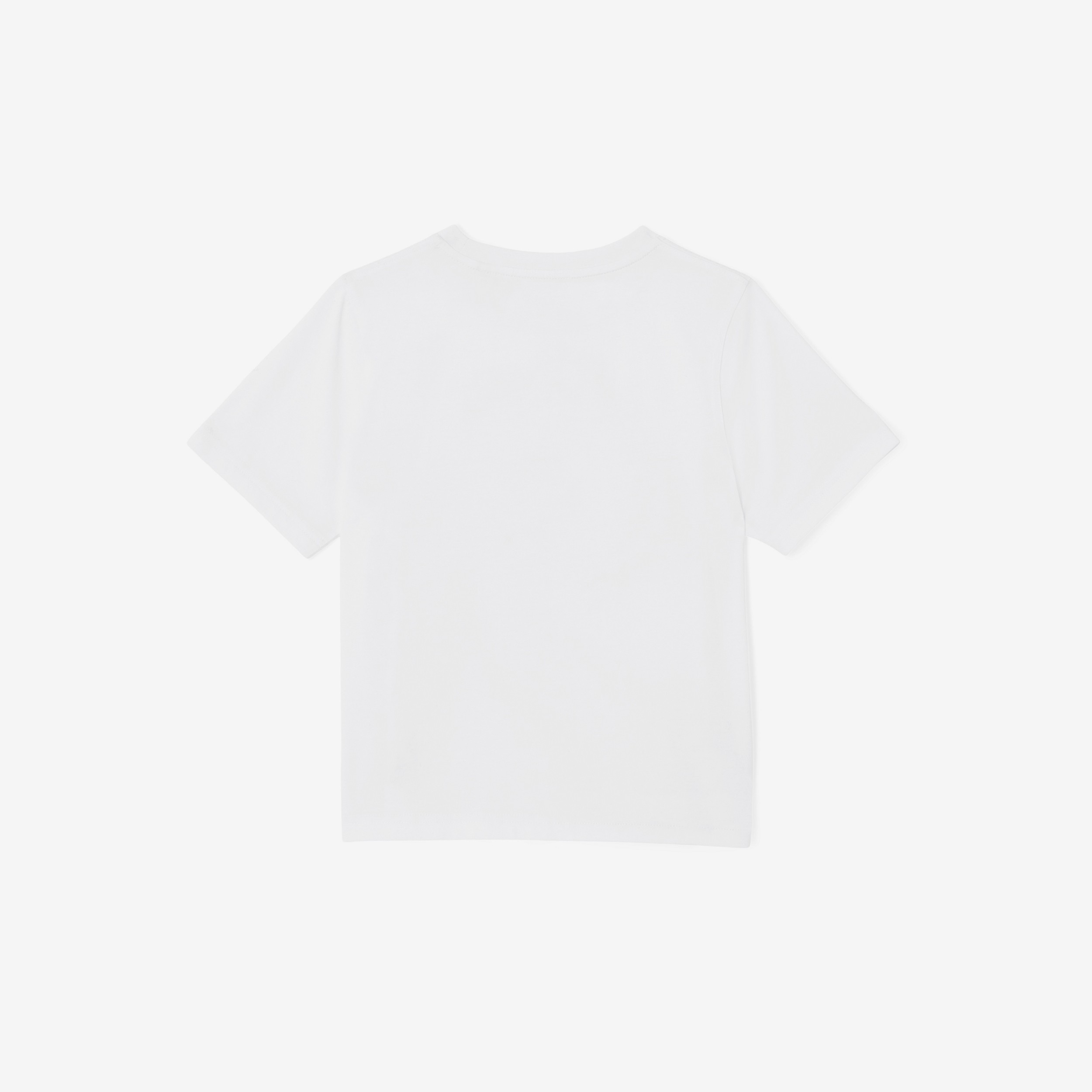 코랄 로고 그래픽 코튼 티셔츠 (화이트) | Burberry® - 2