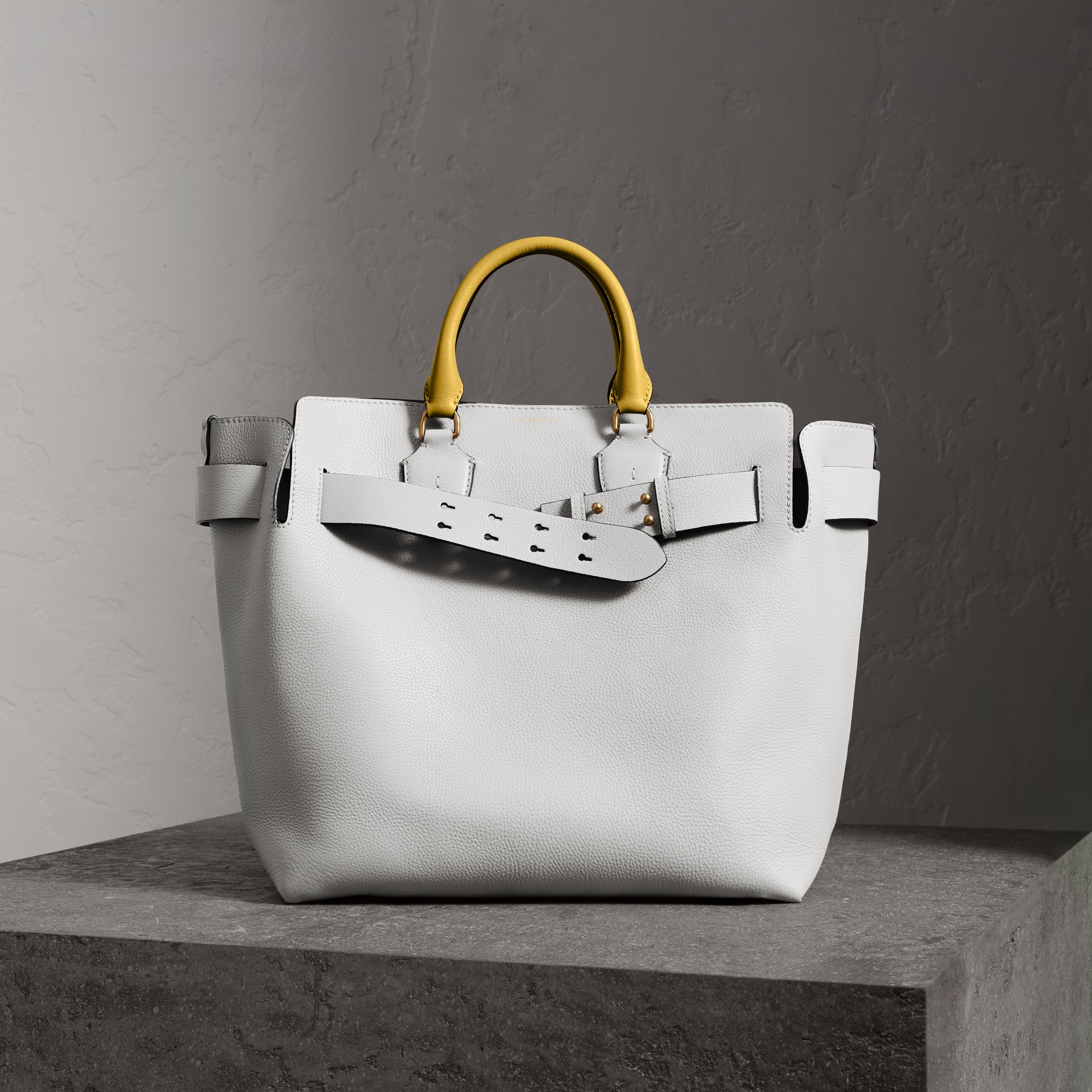 The Large Leather Belt Bag in Chalk White - Women | Burberry United States