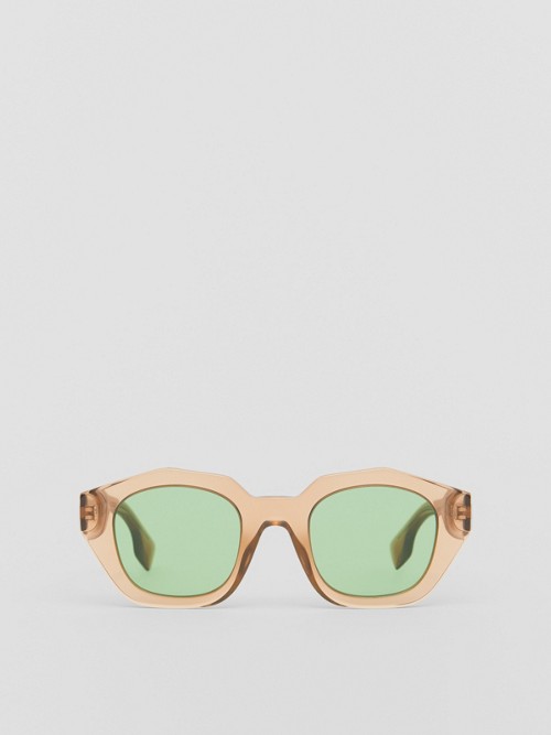 BURBERRY Geometric Frame Sunglasses
