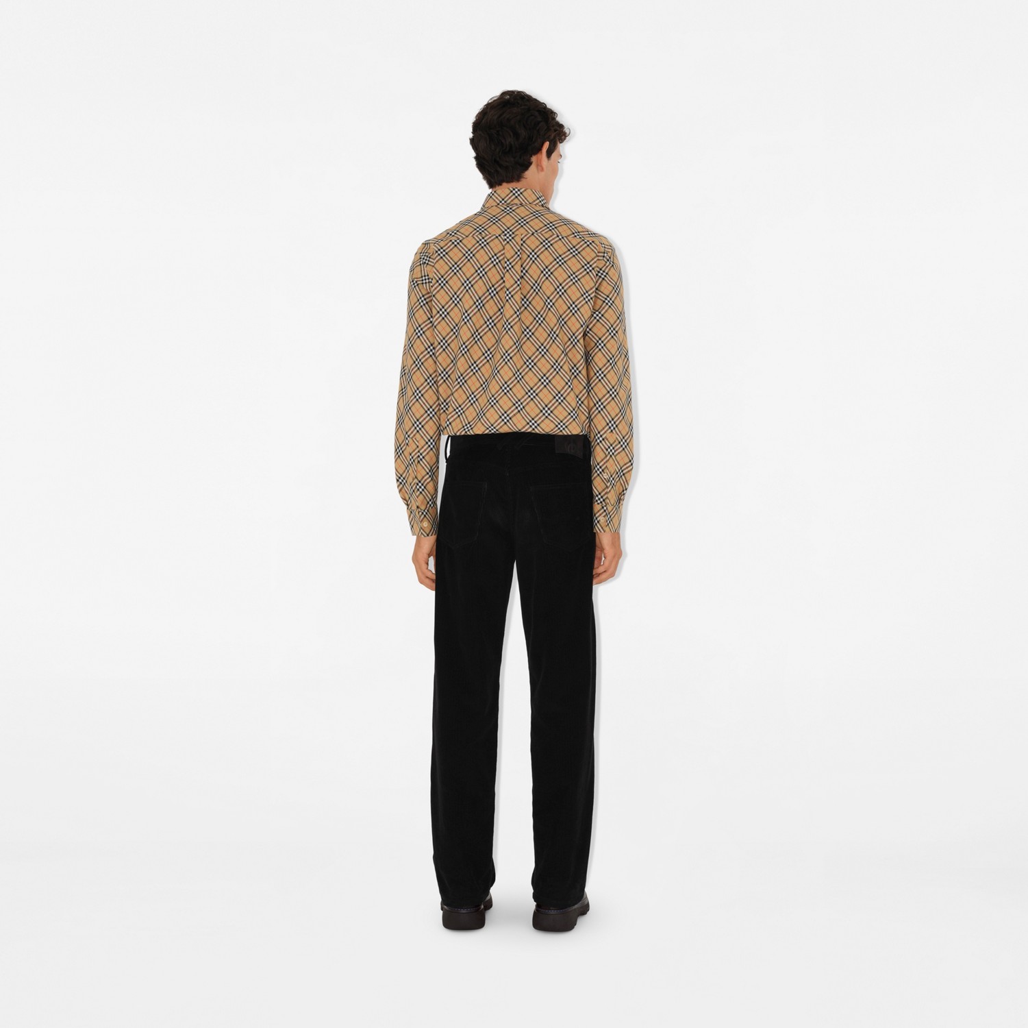 Check Cotton Shirt in Sand - Men | Burberry® Official Check Cotton Shirt in Sand - Men | Burberry® Official