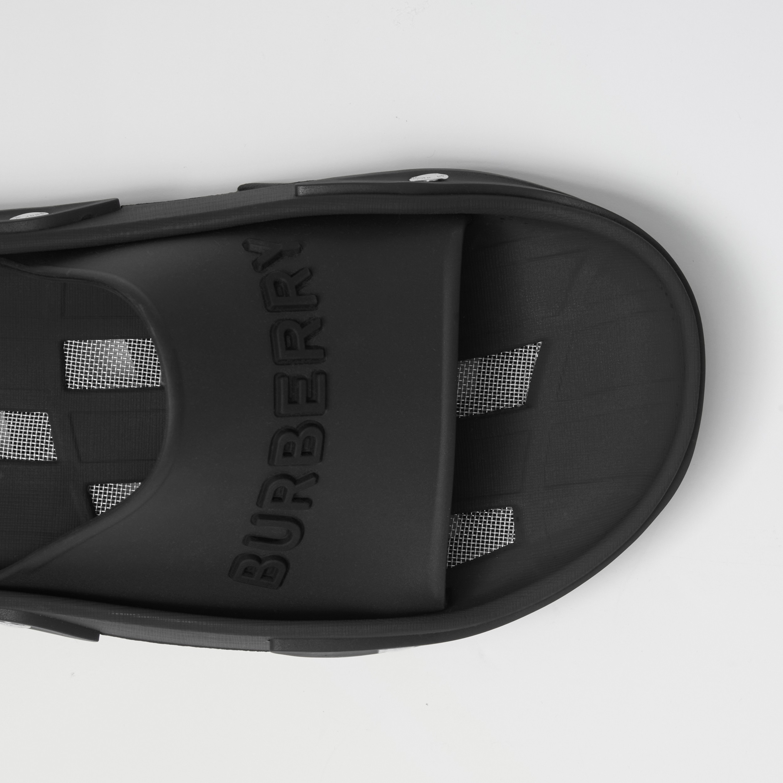 Logo and Panel Detail Slides in Black - Men | Burberry® Official - 2