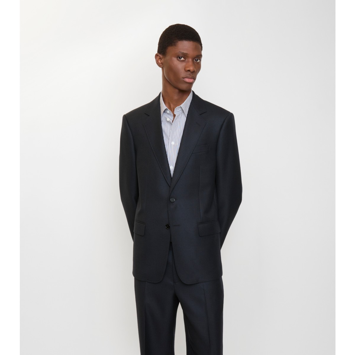  Check Wool Tailored Jacket