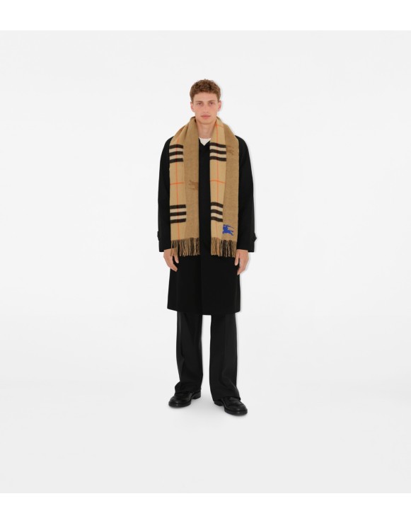 Men s Scarves in Silk Wool Cashmere Burberry Official