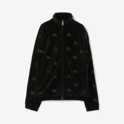 BURBERRY EKD VELVET TRACK TOP