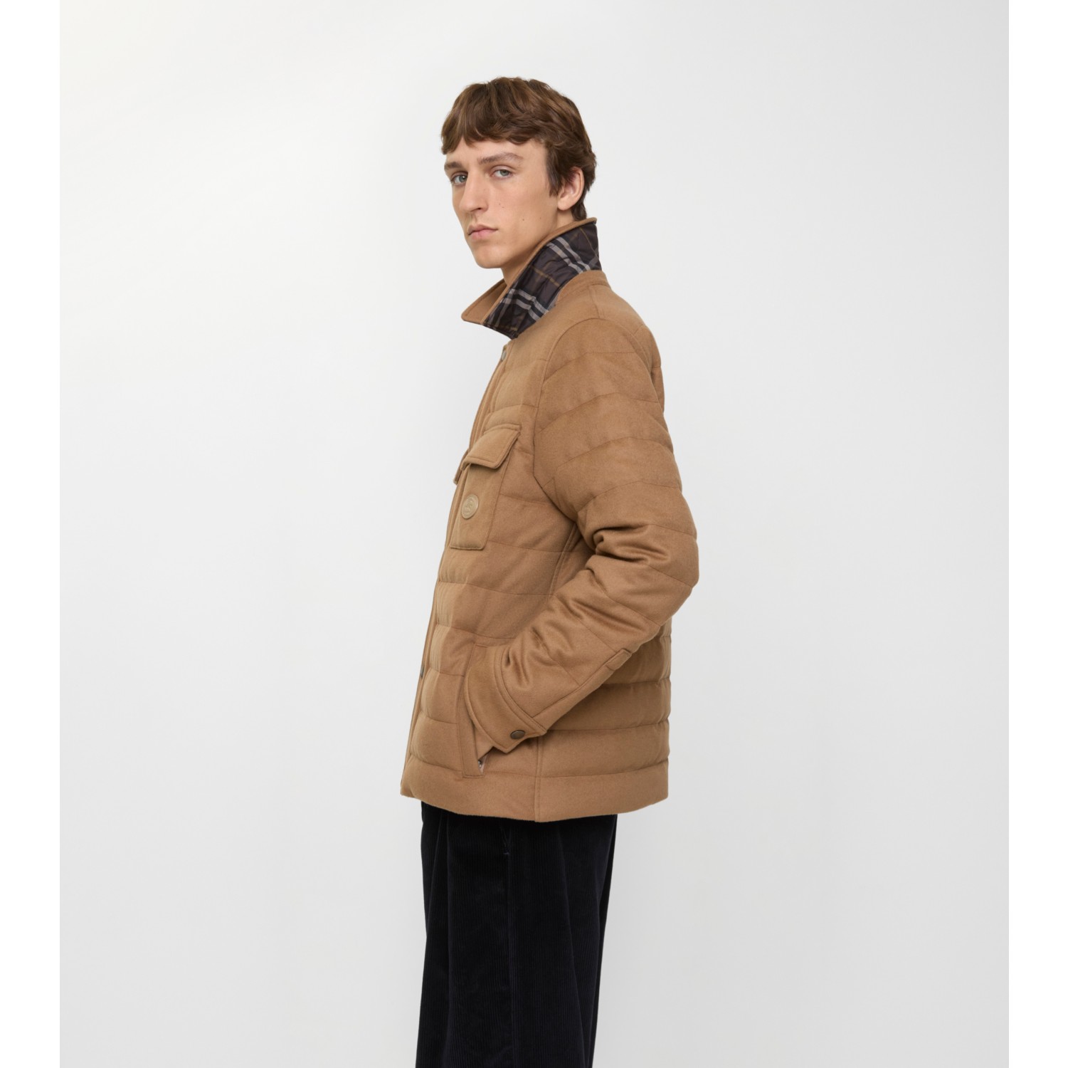 Cashmere Padded Overshirt