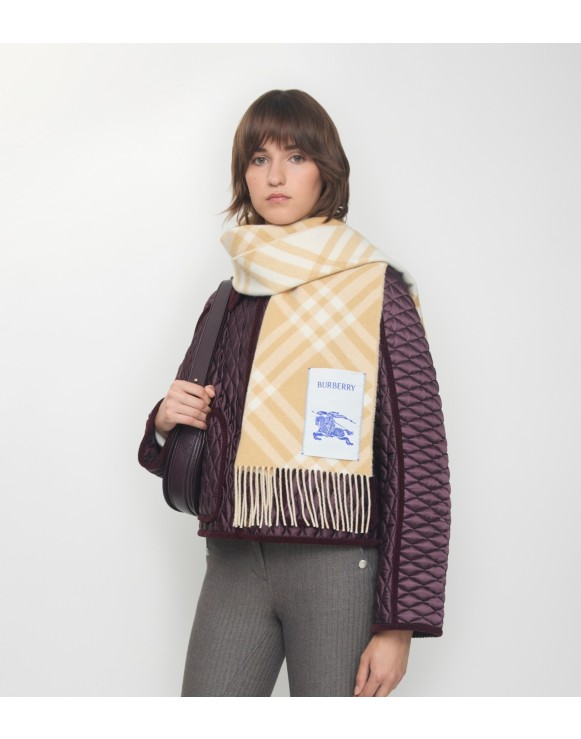 Check Cashmere Scarf