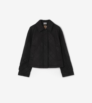 Quilted Nylon Tiffield Jacket in Black - Women | Burberry® Official